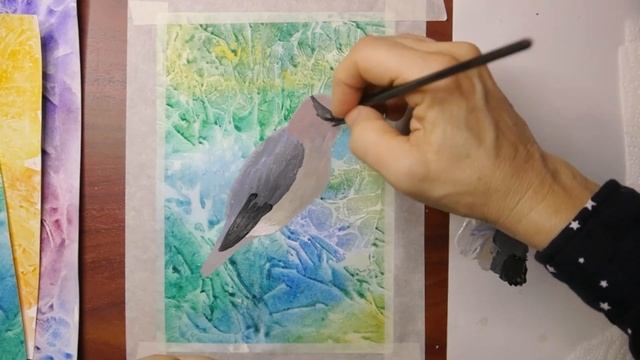 Рисуем свиристель//как нарисовать свиристель смотреть онлайн