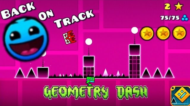 Прохождение Back on Track в Geometry Dash. Full Coins. смотреть онлайн