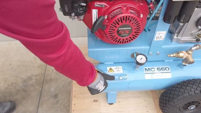 Montage du Motocompresseur thermique Campagnola MC 660 moteur à essence Honda GX270 смотреть онлайн