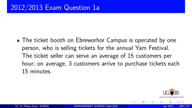 13b Queuing Theory conversion Hrs to Mins, Exampls of Waiting in line model смотреть онлайн
