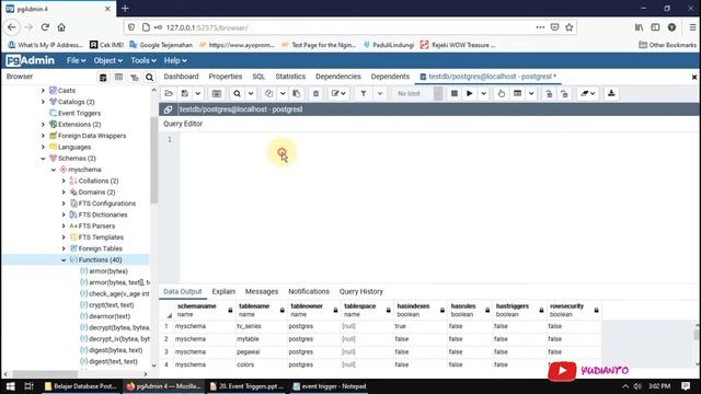 Belajar Database PostgreSQL 20 Event Triggrers смотреть онлайн