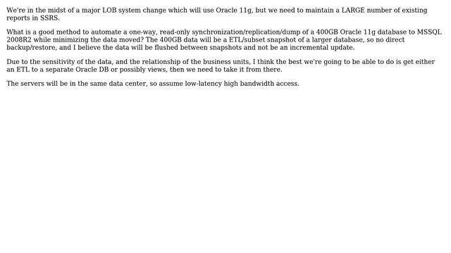DevOps & SysAdmins: One Way Replication of Oracle 11g to MSSQL 2008R2 смотреть онлайн