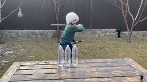 ПОРУБИЛИ 5 БУТЫЛОК казачья командира шашка атаман