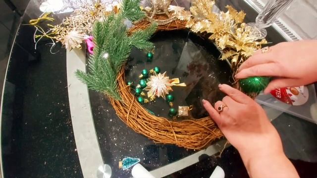 ДЕКОРАЦИЯ К РОЖДЕСТВУ СВОИМИ РУКАМИ... Adventskranz selber machen... смотреть онлайн
