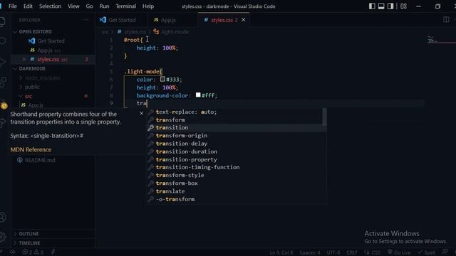? REACT Dark Mode Tutorial - Code With Me смотреть онлайн