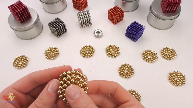 Как сделать спиннер из Магнитных шариков Учим цвета Неокуба и играем с магнитами смотреть онлайн