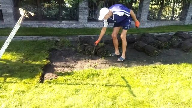 Чем и как снять старый газон(дерн) #1 смотреть онлайн