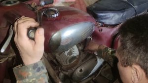 ЯВА/JAWA 360 старушка 1972 года выпуска. ПЕРВЫЙ ЗАПУСК #jawa350  #явастарушка