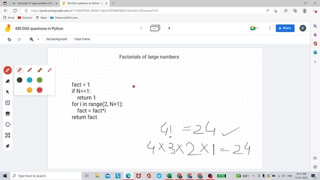 Find Factorial of a large Number in Python | 450 Question | Love Babbar Sheet | Python смотреть онлайн