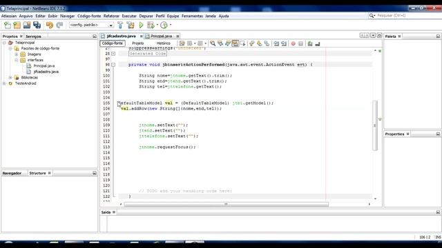 Tela Interna com JTable-Tabela-Inserir e excluir linha. смотреть онлайн