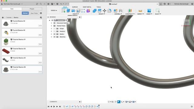 Fusion 360 Basics - Pipe Tool (Tutorial 08) смотреть онлайн