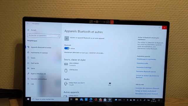 comment connecter l'écouteur Samsung Galaxy buds live sur son pc смотреть онлайн