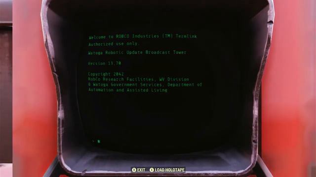 Terminal [Watoga Robotic Update Broadcast Tower] - Fallout 76 Terminal смотреть онлайн