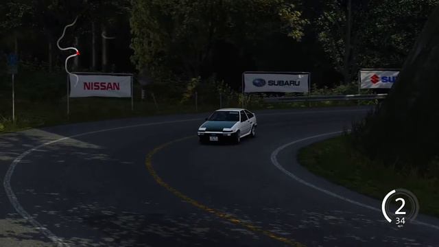 AE86 Run On Sadamine Touge смотреть онлайн