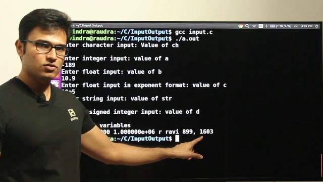 P and DS | Input and Output | Example of conversion specifiers | Ravindrababu Ravula смотреть онлайн