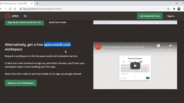 Oracle APEX Introduction смотреть онлайн