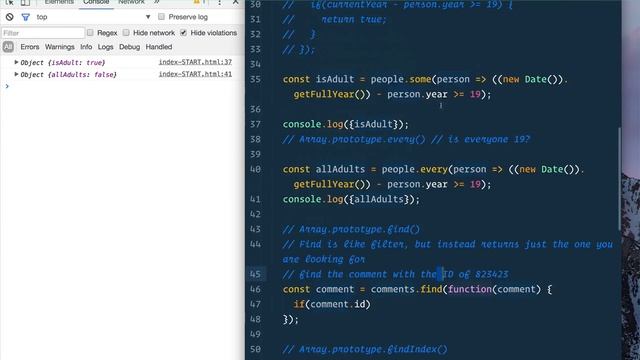 .some(), .every(), .find() and [...SPREADS] — Array Cardio Day 2 - #JavaScript30 7/30 смотреть онлайн