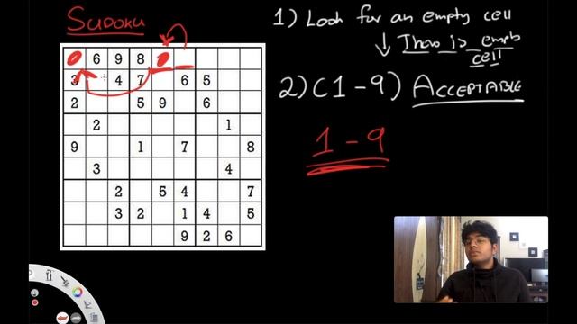 Sudoku solver (Algorithm explained w/ code) смотреть онлайн