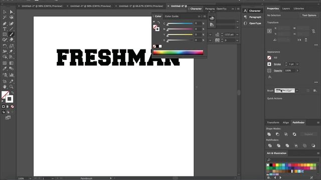 How to Create Grunge or Distressed Text in Adobe Illustrator смотреть онлайн