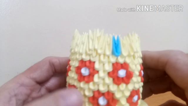 Ваза с рисунком оригами из модулей(инструкция по сборке) смотреть онлайн