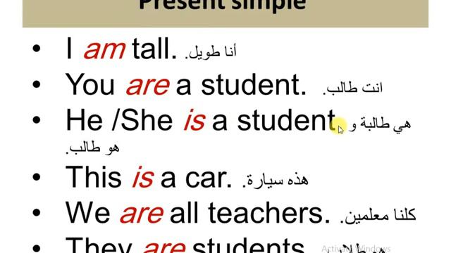 Verb to be + present and past continuous المضارع المستمر + الماضي المستمر смотреть онлайн