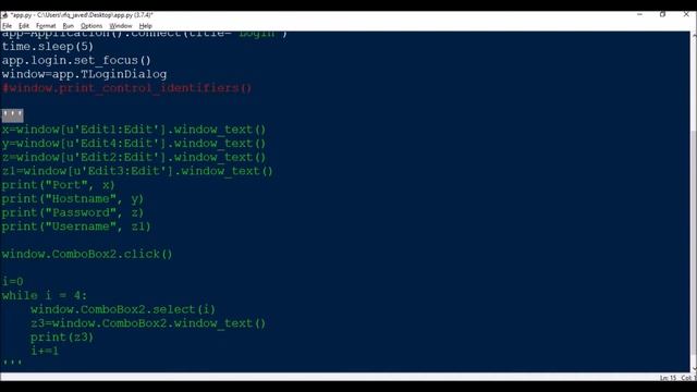 Extract Texts from EditBoxes or Text fields and ComboBox list items from a GUI using Pywinauto смотреть онлайн
