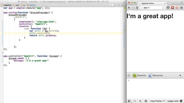 Egghead io AngularJS Resolve 35 смотреть онлайн