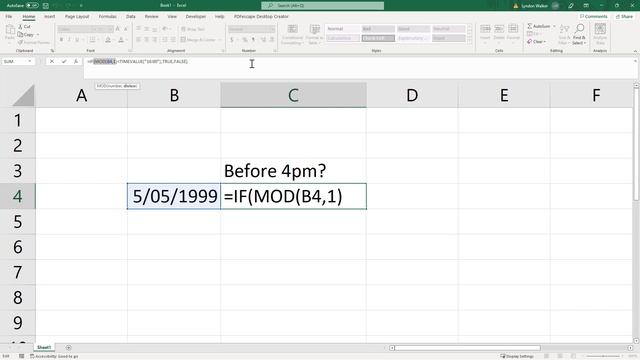 Excel If statement for time of the day смотреть онлайн