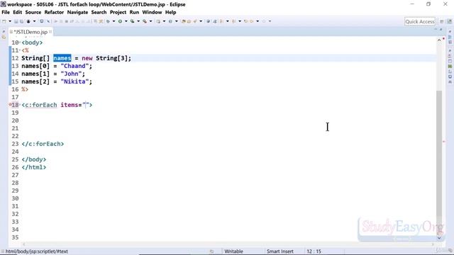 238 JSTL forEach loop смотреть онлайн