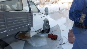 Подогрев двигателя Пушкой