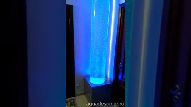 Пузырьковая колонна, изготовлена и установлена в квартире. смотреть онлайн