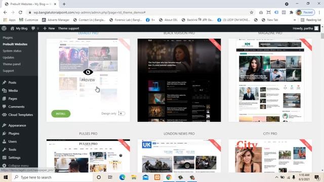 how to import demo data form newspaper theme - wordpress theme customization bangla tutorial смотреть онлайн