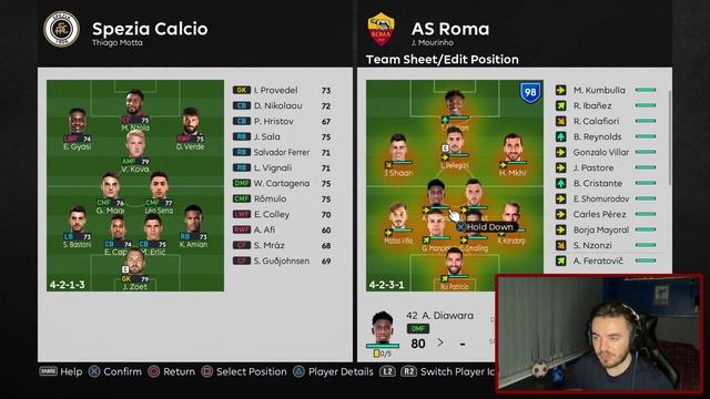AS Roma Jose Mourinho Realistic Master League w/ Mods | Ep. 2 | PES 2021 - Pellegrini Magic! смотреть онлайн