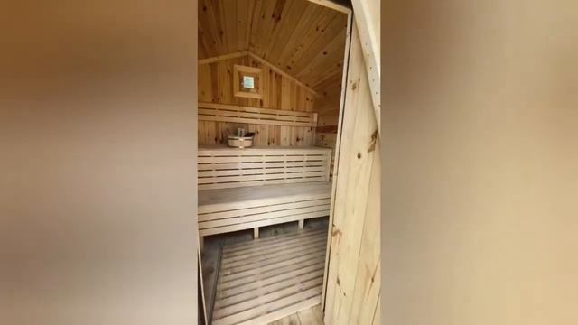 Баня “Барни 1т” 2,4х2,4м с террасой смотреть онлайн