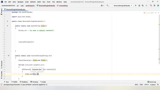 Reverse each word in String Individually | Automation Testing | Malkari Santhosh Java Tutorial смотреть онлайн
