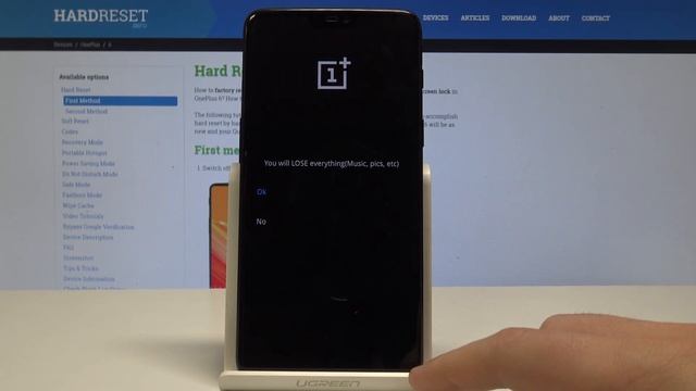 Hard Reset OnePlus 6 - Bypass Screen Lock / Factory Reset By Recovery Mode