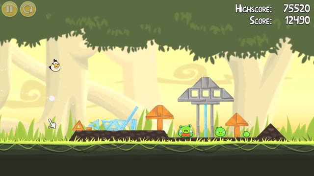 Angry Birds HD danger above 6-3 3 stars walkthrough Lösungen gameplay Iphone Mac Android facebook смотреть онлайн