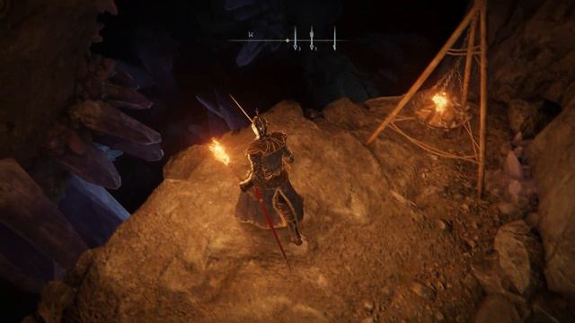 Elden Ring - Exploring the Lakeside Crystal Cave & Bloodknight Boss Fight смотреть онлайн