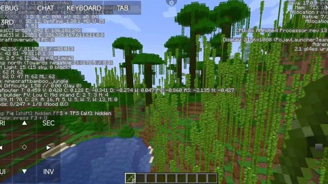 Minecraft Java Edition 1.20.1 FPS test on Xiaomi Poco F1 (Minecraft Java on Android phone test 2) смотреть онлайн
