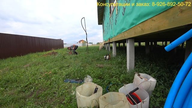 Скважина для дачи! КП Орлёнок. Borehole for cottages. смотреть онлайн