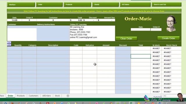 Excel VBA - Orders and Inventory - Excel 2013 - Part 4 смотреть онлайн