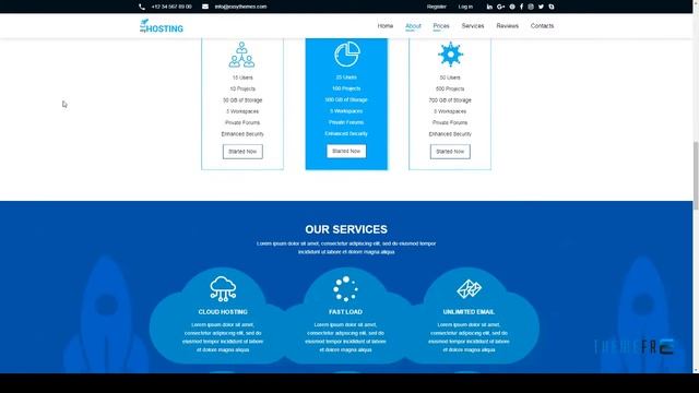 myHosting - Bootstrap Landing Page HTML Template Baz Merton смотреть онлайн