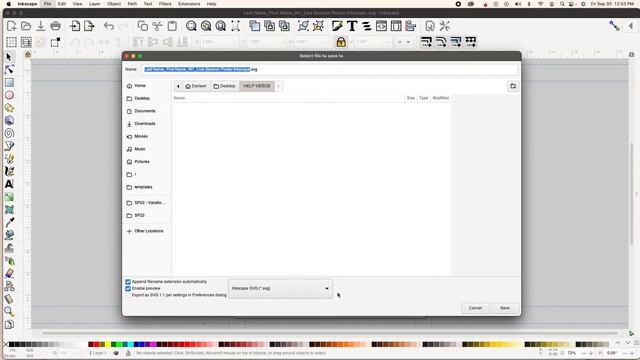How To Save To SVG , JPG, PNG In Inkscape