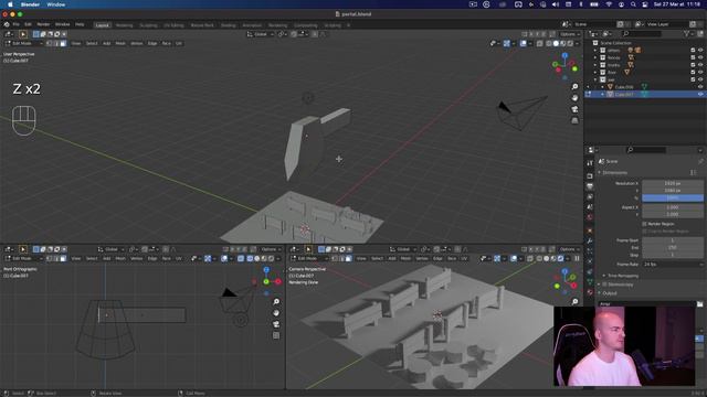49 — Creating a scene in Blender