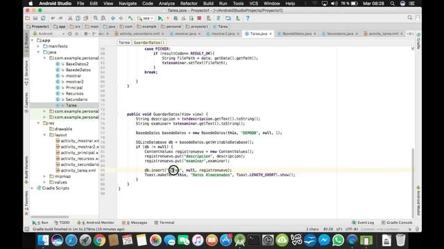 ANDROID STUDIO - Ingresar , Guardar y mostrar datos (DESCARGA) смотреть онлайн