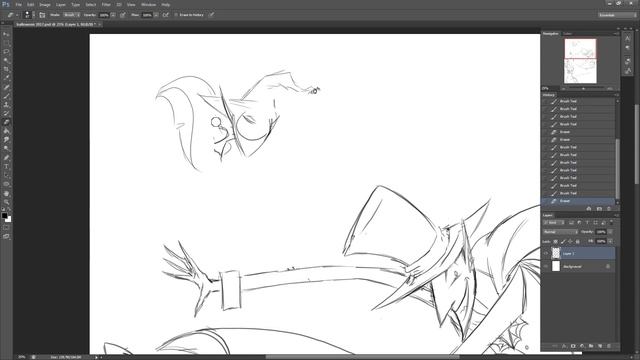 Halloween Speed Draw! (Sketching process) смотреть онлайн