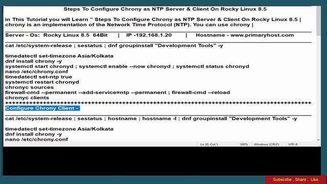 Set up Chrony NTP Server | NTP Server & Client смотреть онлайн