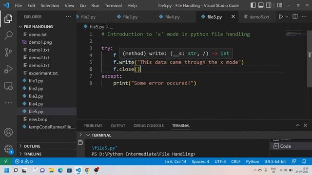 V43 - Introduction to 'x' mode in Python смотреть онлайн