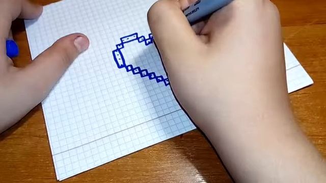 ?Рисуем сердечко по клеточкам смотреть онлайн