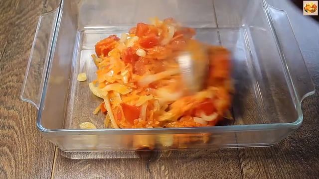 Вкусные гнезда из макарон с фаршем, приготовленные в духовке. Быстро и просто! смотреть онлайн